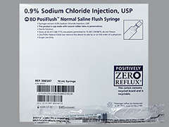 This is a colorless Syringe imprinted with nothing on the front, nothing on the back, and is manufactured by BD MEDICAL SURG.