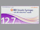 Jeringa Empty Disposable de 30Gx1/2" de B-D Insulin Syringe