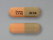 Flomax: This is a Capsule imprinted with Flomax  0.4 mg on the front, BI 58 on the back.