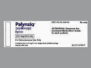 Palynziq: This is a Syringe imprinted with nothing on the front, nothing on the back.