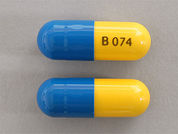 Ascomp With Codeine: This is a Capsule imprinted with B 074 on the front, nothing on the back.