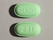 Estrogen & Methyltestosterone: This is a Tablet imprinted with SYNTHO on the front, 231 on the back.