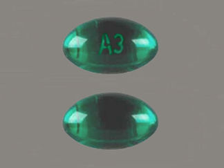 This is a Capsule imprinted with A3 on the front, nothing on the back.