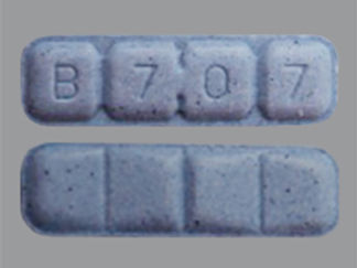 This is a Tablet imprinted with B707 on the front, nothing on the back.