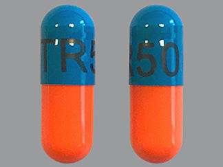 This is a Capsule imprinted with TR50 on the front, nothing on the back.