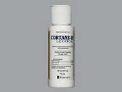 Cortane-B: This is a white Lotion imprinted with nothing on the front, nothing on the back, and is manufactured by BLANSETT/MARNEL.