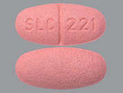 Levetiracetam: Esto es un Tableta rosado oblongo imprimido con SLC 221 en la parte delantera, nada en la parte posterior, y es fabricado por SOLCO HEALTHCAR.