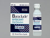 Baraclude: This is a Solution Oral imprinted with nothing on the front, nothing on the back.