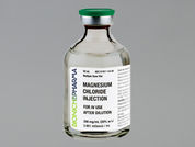 Magnesium Chloride: This is a Vial imprinted with nothing on the front, nothing on the back.