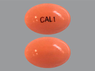 This is a Capsule imprinted with CAL1 on the front, nothing on the back.