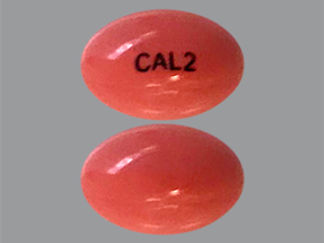 This is a Capsule imprinted with CAL2 on the front, nothing on the back.