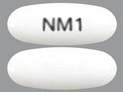 Nimodipine: This is a Capsule imprinted with NM1 on the front, nothing on the back.