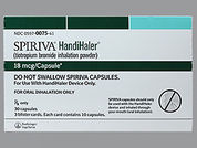 Spiriva: This is a Capsule With Inhalation Device imprinted with TI 01 on the front, logo on the back.