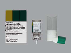 This is a Hfa Aerosol With Adapter imprinted with nothing on the front, nothing on the back, and is manufactured by BOEHRINGER ING..