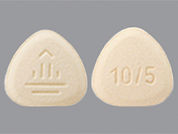 Glyxambi: This is a Tablet imprinted with logo on the front, 10/5 on the back.