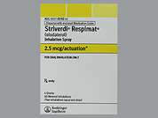 Striverdi Respimat: This is a Mist Inhaler imprinted with nothing on the front, nothing on the back, and is manufactured by BOEHRINGER ING..