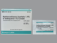 Hydrocortisone-Iodoquinol-Aloe 1.9 %-1 % Cream In Packet