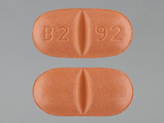 This is a Tablet imprinted with B2 92 on the front, nothing on the back.