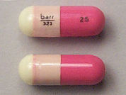 Hydroxyzine Pamoate: This is a Capsule imprinted with barr  323 on the front, 25 on the back.
