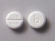 Megestrol Acetate: This is a Tablet imprinted with 555  606 on the front, b on the back.