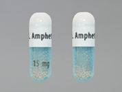 Dextroamphetamine-Amphet Er: This is a Capsule Er 24 Hr imprinted with M. Amphet Salts on the front, 15 mg on the back.