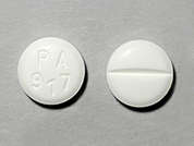 Torsemide: This is a white round Tablet imprinted with PA  917 on the front, nothing on the back, and is manufactured by TEVA USA.