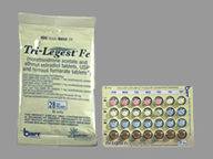 Tableta de 5-7-9-7 de Tri-Legest Fe