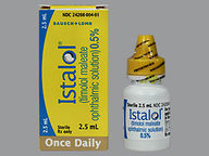 Istalol 0.5 % (package of 2.5) Drops Once Daily