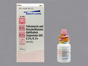 Tobramycin-Dexamethasone: This is a Suspension Drops imprinted with nothing on the front, nothing on the back.