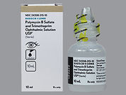 Polymyxin B Sul-Trimethoprim: Esto es un Gotas imprimido con nada en la parte delantera, nada en la parte posterior, y es fabricado por None.