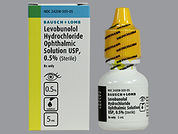 Levobunolol Hcl: This is a Drops imprinted with nothing on the front, nothing on the back.