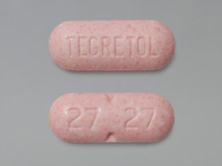 This is a Tablet imprinted with TEGRETOL on the front, 27  27 on the back.