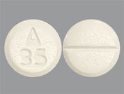 Ketoconazole: This is a Tablet imprinted with A  35 on the front, nothing on the back.