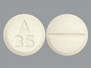 Ketoconazole: This is a white round Tablet imprinted with A  35 on the front, nothing on the back, and is manufactured by BUREL PHARMACEU.