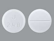 Lamotrigine: Esto es un Tableta blanco redondo imprimido con J  248 en la parte delantera, nada en la parte posterior, y es fabricado por JUBILANT CADIST.