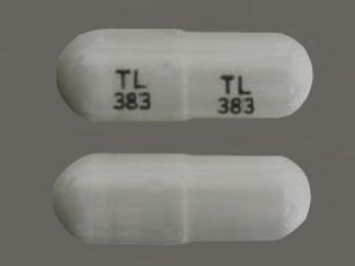 This is a Capsule imprinted with TL  383 on the front, TL  383 on the back.