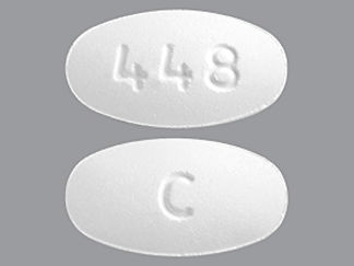 This is a Tablet imprinted with 448 on the front, C on the back.