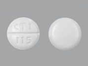 Glimepiride: Esto es un Tableta imprimido con CTI  115 en la parte delantera, nada en la parte posterior, y es fabricado por None.