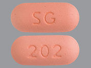 Allergy Relief: This is a Tablet imprinted with SG on the front, 202 on the back.
