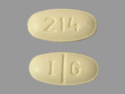 Sertraline Hcl: This is a Tablet imprinted with I G on the front, 214 on the back.