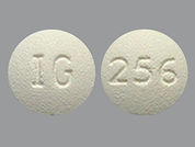 Raloxifene Hcl: This is a Tablet imprinted with IG on the front, 256 on the back.