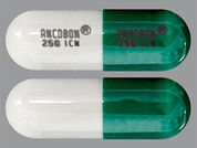 Ancobon: This is a Capsule imprinted with ANCOBON and logo  250 ICN on the front, ANCOBON and logo  250 ICN on the back.
