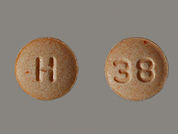 Hydralazine Hcl: This is a Tablet imprinted with H on the front, 38 on the back.