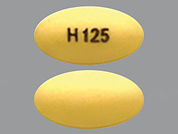 Pantoprazole Sodium: This is a Tablet Dr imprinted with H125 on the front, nothing on the back.