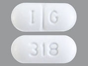 Benztropine Mesylate: This is a Tablet imprinted with I G on the front, 318 on the back.