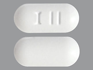 This is a Tablet Dr imprinted with I 11 on the front, nothing on the back.