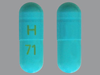 This is a Capsule Dr imprinted with H on the front, 71 on the back.