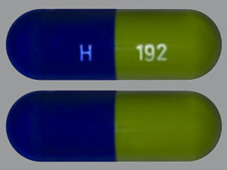 Esto es un Cápsula Dr imprimido con H en la parte delantera, 192 en la parte posterior, y es fabricado por None.