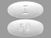 Famciclovir: This is a off-white round Tablet imprinted with I on the front, 50 on the back, and is manufactured by CAMBER PHARMACE.