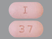 Lamivudine: This is a Tablet imprinted with 37 on the front, I on the back.